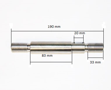 EJE MARCHAS DELANTERO STARY TIPO - TORNILLO M-20 ROZSIEWACZA KOS  