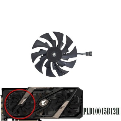 Lewy wentylator 95 mm PLD10015B12H Graphics Fan do Gigabyte Aorus Gefor Fan