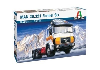 Italeri 0756 Ciężarówka MAN 26.321 Formel Six model 1:24