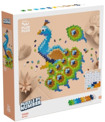PLUS-PLUS Puzzle Po Numerach PAW 800 Elementów