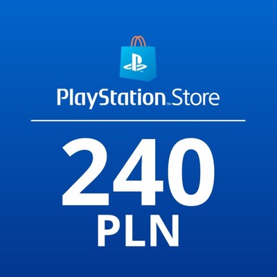 PLAYSTATION NETWORK 240 PLN ZŁ PSN KOD PS4 PS5