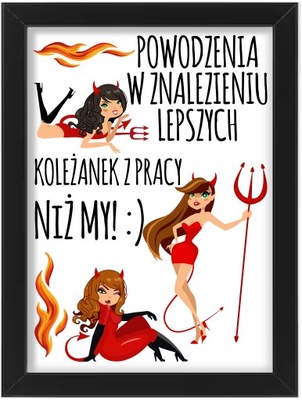 Plakat na pożegnanie koleżanki kolegi z pracy