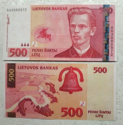 2079 - Litwa 500 litów 2000