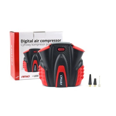 COMPRESOR AUTO DIGITAL DIODO LUMINOSO LED LCD 12V ACOMP-16 AMIO-02641  