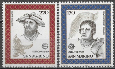 San Marino - osobowości** (1980) SW 1221-1222