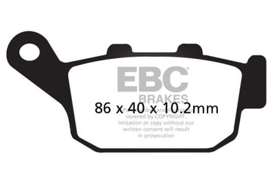 КОЛОДКИ ТОРМОЗНЫЕ EBC SFA140 SKUTEROWE (КОМПЛЕКТ. NA 1 ДИСКИ ТОРМОЗНЫЕ)