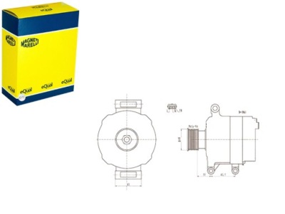 ALTERNATEUR MINI R50 R53 R52 1.6 03.02-07.08 MAGNETI MARELLI 