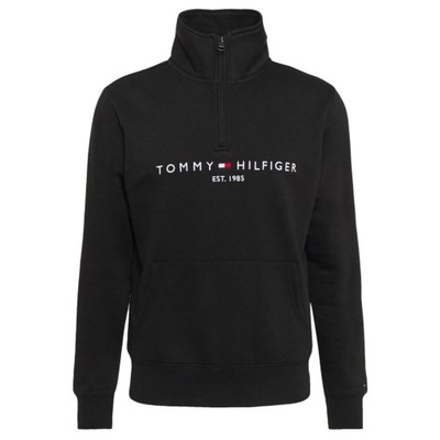 -50% TOMMY HILFIGER BLUZA MĘSKA LOGO MOCKNECK MW0MW20954 CZARNA L