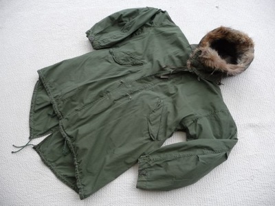 KURTKA PARKA M65 ZIMOWA FISHTAIL L KAPTUR FUTRO PODPINKA OLIVE US ARMY USMC