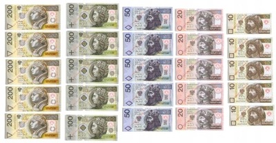 Pieniądze BANKNOTY do zabawy w sklep 25 sztuk