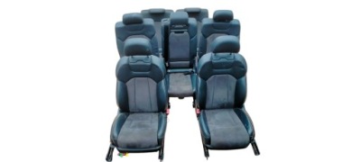 Audi q7 ii 4m 15-19 сидіння заднє сидіння комплект шкіра alcantara s-line 7-місцева фото №1