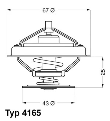 WAHLER 4165.79D ТЕРМОСТАТ, СЕРЕДИНА ОХЛАЖДАЮЧАЯ