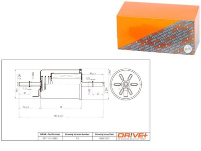 ФІЛЬТР ПАЛИВА CHEVROLET БЕНЗИН 1.8 03-05 LACETTI DRIVE+