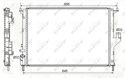 AUŠINTUVAS VARIKLIO NRF 53118A 