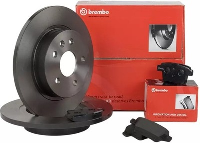 Brembo гальмівні диски+ гальмівні колодки задня renault vel satis 300mm фото №1