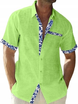 Przewiewna Koszula Casual Koszula Hawajska,XL