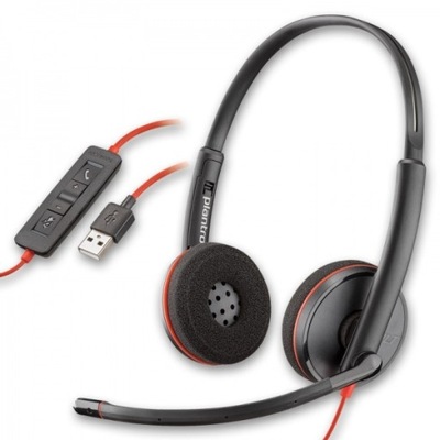 Słuchawki z mikrofonem Plantronics C3220 USB-A UC