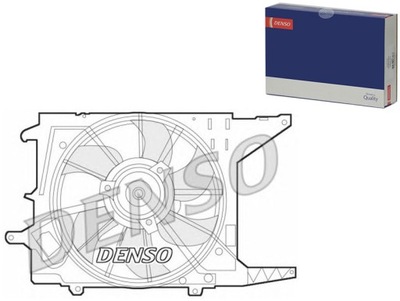 Denso der37003 вентилятор, охолодження двигуна фото №1