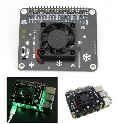 RASPBERRY PI 4/3B/3B+ WENTYLATOR CHŁODZĄCY