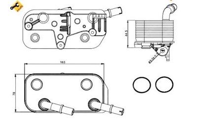 РАДИАТОР МАСЛА BMW E39 E38 5 7 95- NRF