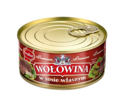 WOŁOWINA W SOSIE WŁASNYM PREMIUM 300G EVRAMEAT