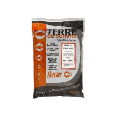 Sensas Glina Terre De Somme Noir 2kg