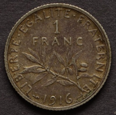 Francja - 1 frank 1916