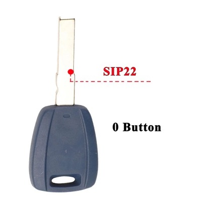 CAR KEY SHELL FOR FIAT 500 FIORINO DUCATO DOBLO BRAVO PANDA MAREA SE~58165  