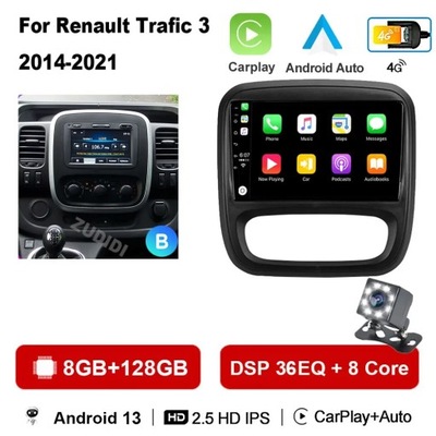 NAWIGATOR GPS PARA RENAULT TRAFIC 3 2014-2021 PARA OPLA VIVARO B 2014-2018  