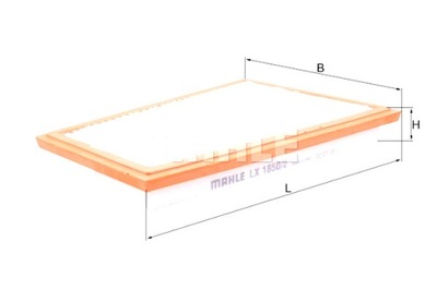 MAHLE ФІЛЬТР ПОВІТРЯ MERCEDES