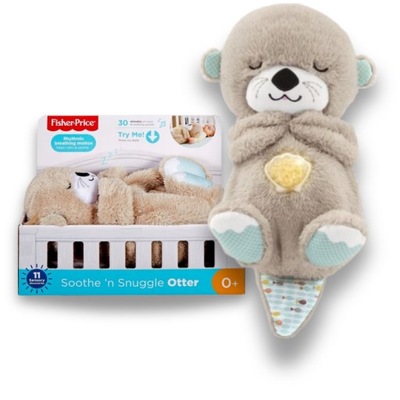 MIŚ WYDRA USYPIANKA PRZYTULANKA SZUMIĄCA FISHER PRICE SZUMIŚ USYPIACZ