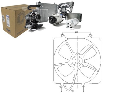 Вентилятор радиатора с корпус toyota carina e 1 фото №1