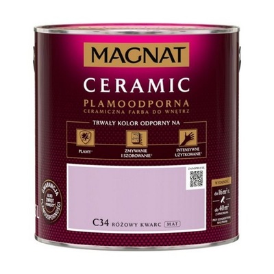 MAGNAT Ceramic 2,5L C34 Różowy Kwarc ceramik ceramiczna farba do wnętrz