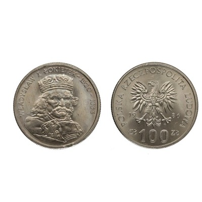 100 zł Władysław I Łokietek - 1986 r