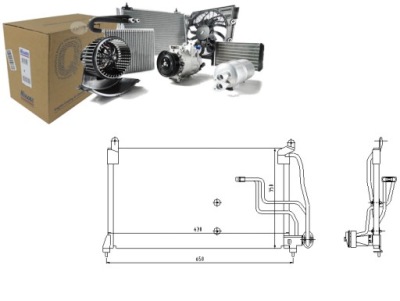 Nissens 94190 конденсатор, кондиціонер фото №1