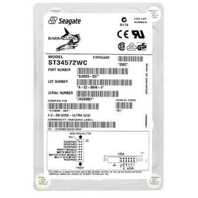 Dysk Seagate ST373405LCV 73GB 80-PIN 10K 3,5''