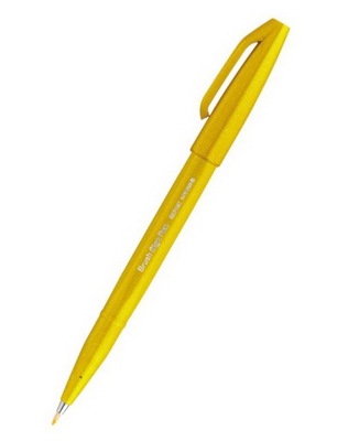 Pisak PENTEL do LETTERINGU zółty