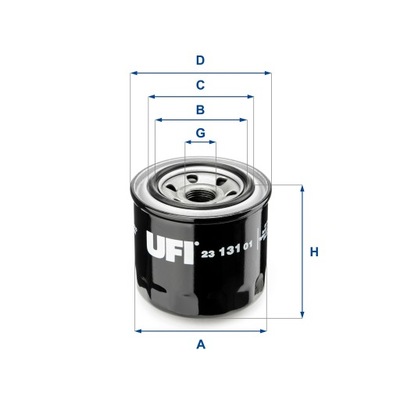 ФИЛЬТР МАСЛА UFI (OEM QUALITY) DAIHATSU/DAEWOO/NISS