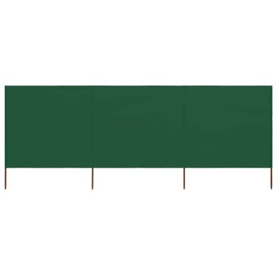 Parawan 3-skrzydłowy z tkaniny, 400x160 cm, zielo