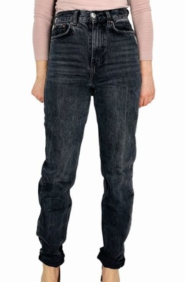 Jeansowe spodnie mom jeans XXS 32 Gina Tricot