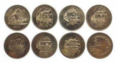 Niemcy, Zestaw Medali Kolej Reichsbahndirektion Halle / Saale (8 szt.)