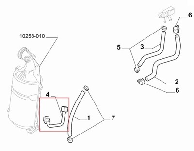 ПРОВОД ДАТЧИКА ДАВЛЕНИЯ DPF FIAT BRAVO ALFA 159 фото