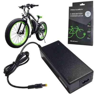 ŁADOWARKA DO BATERII ROWERU ELEKTRYCZNEGO 36V 42V 2A 5.5*2.5 E-BIKE 84W