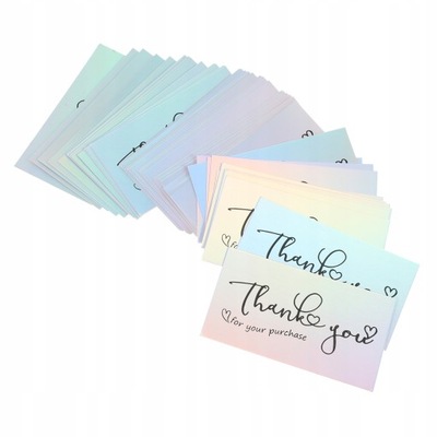 50 pcs thank you cards Small business postcards