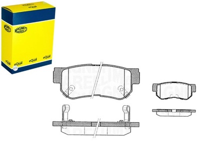 КОЛОДКИ ГАЛЬМІВНІ HYUNDAI GETZ SANTA F? SONATA MAGNETI MARELLI