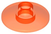 Lego 4740 dysk okrągły 2x2 Trans N Orange 2 szt N