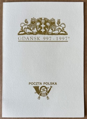 Karnet 1000 lat Gdańska 1997r.