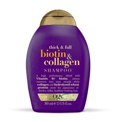 OGX Biotin Collagen Shampoo szampon do włosów z biotyną i kolagenem 385ml (