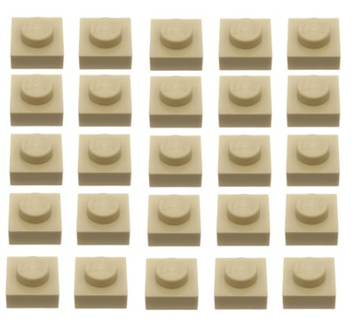 LEGO PŁYTKA 1X1 PIASKOWY TAN 4159553 3024 - 25 SZT