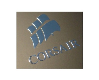 Naklejka CORSAIR LOGO Metal Edition 30x28mm 185